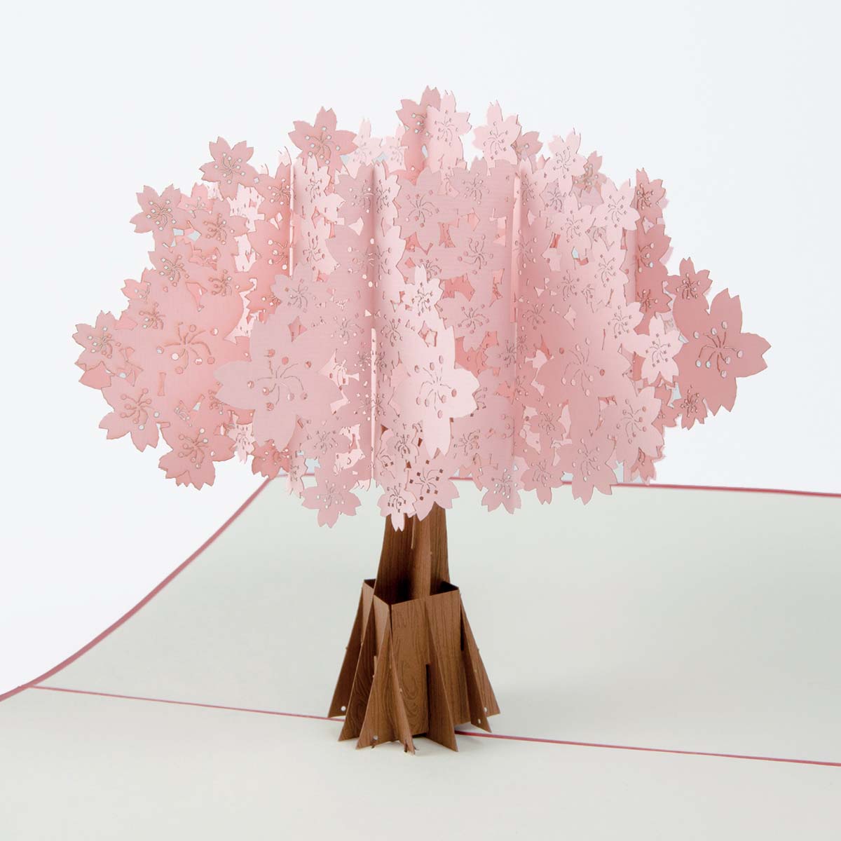 Rosa Kirschbaum Pop Up Karte | 3D Pop Up Karten › Pop Up ...